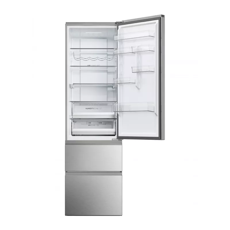 Haier 3D 60 Séria 5 HTW5620DNMG voľne stojaca 414 L strieborná