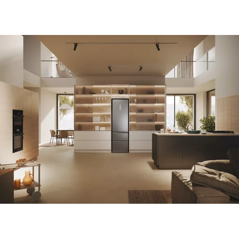 Haier 3D 60 Séria 5 HTW5620DNMG voľne stojaca 414 L strieborná