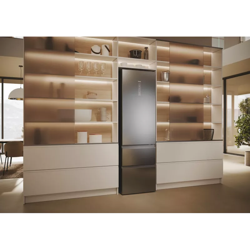 Haier 3D 60 Séria 5 HTW5620DNMG voľne stojaca 414 L strieborná