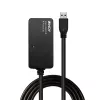 Lindy 43159 aktívny predlžovací USB 3.0 rozbočovač Pro, 4 porty, USB 3.2 Gen 1 (5 Gbit/s), USB-A, 10 m, čierny