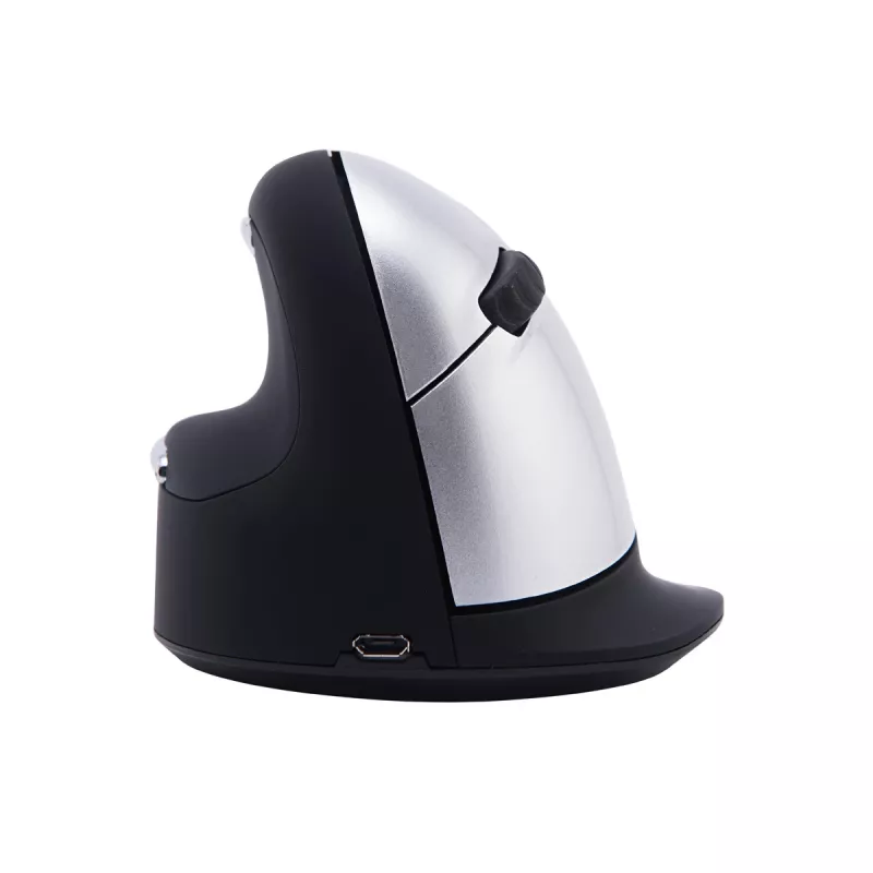 R-Go Tools ergonomická myš R-Go HE Break so softvérom pre prestávky, veľká (veľkosť ruky ≥ 185 mm), pre ľavákov, Bluetooth, čierna
