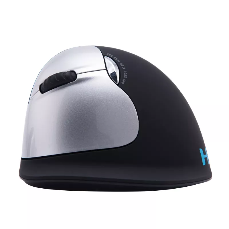 R-Go Tools ergonomická myš R-Go HE Break so softvérom pre prestávky, veľká (veľkosť ruky ≥ 185 mm), pre ľavákov, Bluetooth, čierna