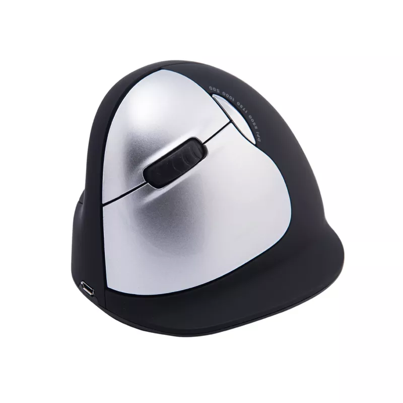 R-Go Tools ergonomická myš R-Go HE Break so softvérom pre prestávky, veľká (veľkosť ruky ≥ 185 mm), pre ľavákov, Bluetooth, čierna