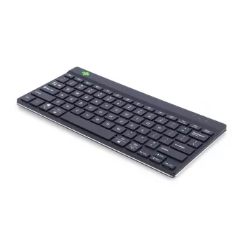 R-Go Tools ergonomická klávesnica R-Go Compact Break, kompaktná klávesnica so softvérom pre prestávky, QWERTY (US), Bluetooth, čierna