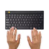 R-Go Tools ergonomická klávesnica R-Go Compact Break, kompaktná klávesnica so softvérom pre prestávky, QWERTY (US), Bluetooth, čierna