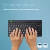R-Go Tools ergonomická klávesnica R-Go Compact Break, kompaktná klávesnica so softvérom pre prestávky, QWERTY (US), Bluetooth, čierna