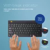 R-Go Tools ergonomická klávesnica R-Go Compact Break, kompaktná klávesnica so softvérom pre prestávky, QWERTY (US), Bluetooth, čierna