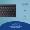 R-Go Tools ergonomická klávesnica R-Go Compact Break, kompaktná klávesnica so softvérom pre prestávky, QWERTY (US), Bluetooth, čierna