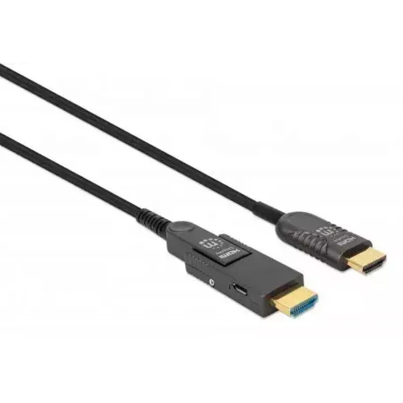 HDMI na Micro HDMI kábel Manhattan 30m 4K@60Hz aktívny pozlátený
