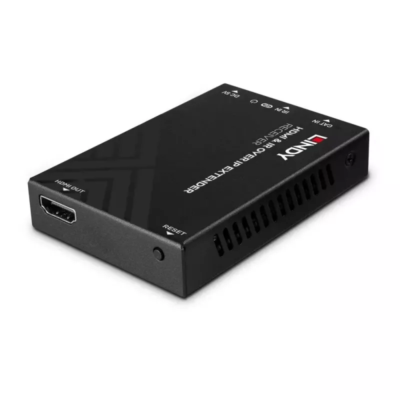 AV prijímač Lindy HDMI a IR over IP extender prijímač 1920x1080