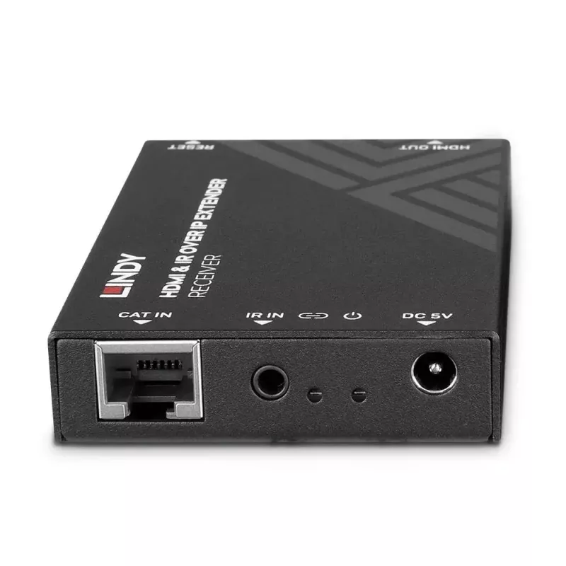 AV prijímač Lindy HDMI a IR over IP extender prijímač 1920x1080
