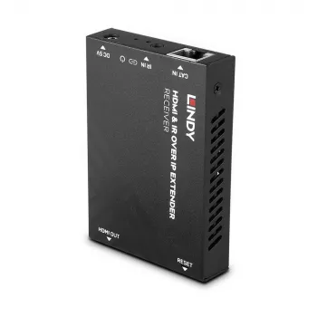 AV prijímač Lindy HDMI a IR over IP extender prijímač 1920x1080