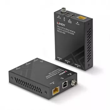 Lindy 70m Cat.6 HDMI 4K60, USB a audio KVM extender