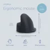 R-Go Tools ergonomická myš R-Go HE Break so softvérom na prestávky, veľká (veľkosť ruky ≥ 185 mm), pravácka, káblová, čierna