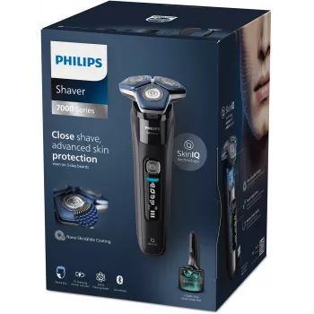 Elektrický rotačný holiaci strojček Philips Series 7000 S7886/58 — 3-hlavový systém, mokré a suché holenie, Li-Ion batéria, 60 min. prevádzky