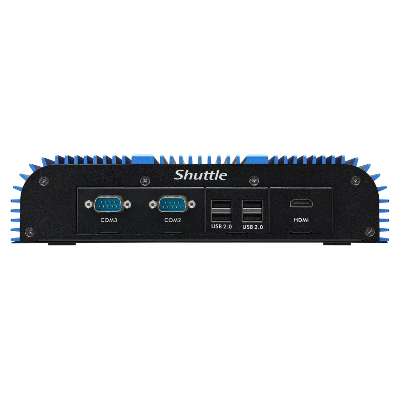 Shuttle BPCAL02-i7 priemyselný box PC, Core i7-1255U, 2x SO-DIMM, 2x LAN, 1x COM, 1x HDMI, 4x USB, bez ventilátora, 24/7 nepretržitá prevádzka