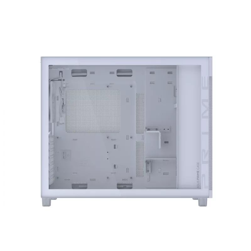 ASUS PRIME AP303 TG 90DC00V3-B39010 PC skriňa Midi Tower, ATX/Micro-ATX, tvrdené sklo, 2x USB 3.2, bez zdroja, biela