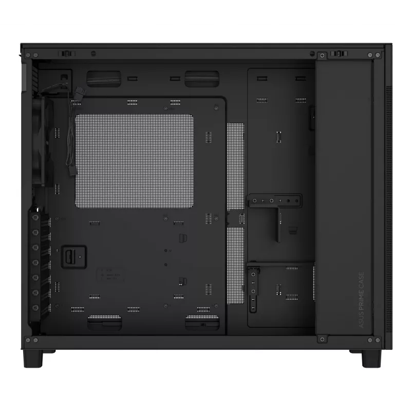 ASUS PRIME AP303 TG 90DC00V0-B39010 PC skriňa Midi Tower, ATX/Micro-ATX/Mini-ITX, tvrdené sklo, 2x USB 3.2, bez zdroja, čierna
