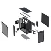 ASUS PRIME AP303 TG 90DC00V0-B39010 PC skriňa Midi Tower, ATX/Micro-ATX/Mini-ITX, tvrdené sklo, 2x USB 3.2, bez zdroja, čierna