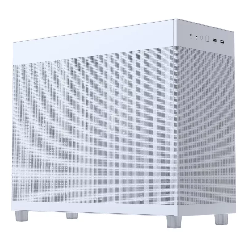 ASUS PRIME AP303 Mesh 90DC00V3-B39000 PC skriňa Midi Tower, ATX/Micro-ATX, sieťový panel, 2x USB 3.2, bez zdroja, biela