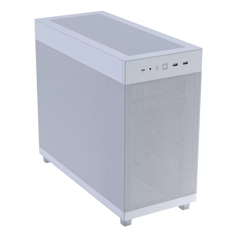 ASUS PRIME AP303 Mesh 90DC00V3-B39000 PC skriňa Midi Tower, ATX/Micro-ATX, sieťový panel, 2x USB 3.2, bez zdroja, biela
