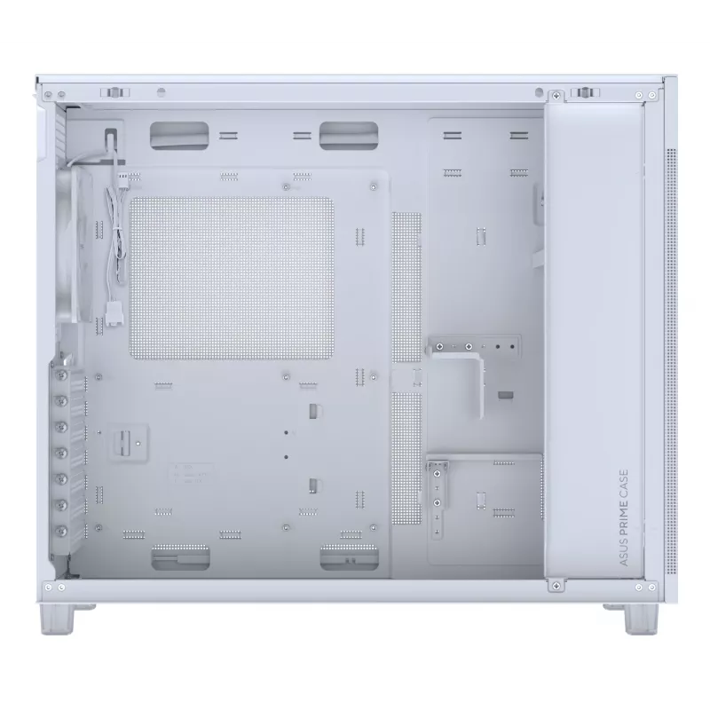 ASUS PRIME AP303 Mesh 90DC00V3-B39000 PC skriňa Midi Tower, ATX/Micro-ATX, sieťový panel, 2x USB 3.2, bez zdroja, biela