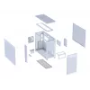 ASUS PRIME AP303 Mesh 90DC00V3-B39000 PC skriňa Midi Tower, ATX/Micro-ATX, sieťový panel, 2x USB 3.2, bez zdroja, biela