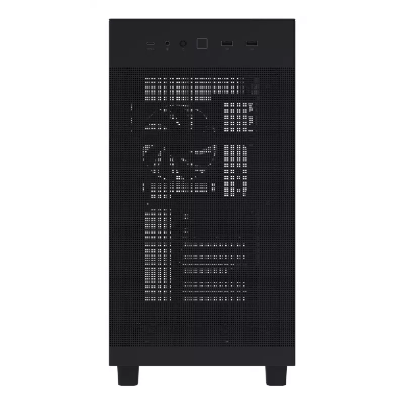 PC skriňa ASUS Prime AP303 Mesh Midi Tower — ATX, podpora GPU 36 cm, CPU chladič 165 mm, USB-A 2×, USB-C 1