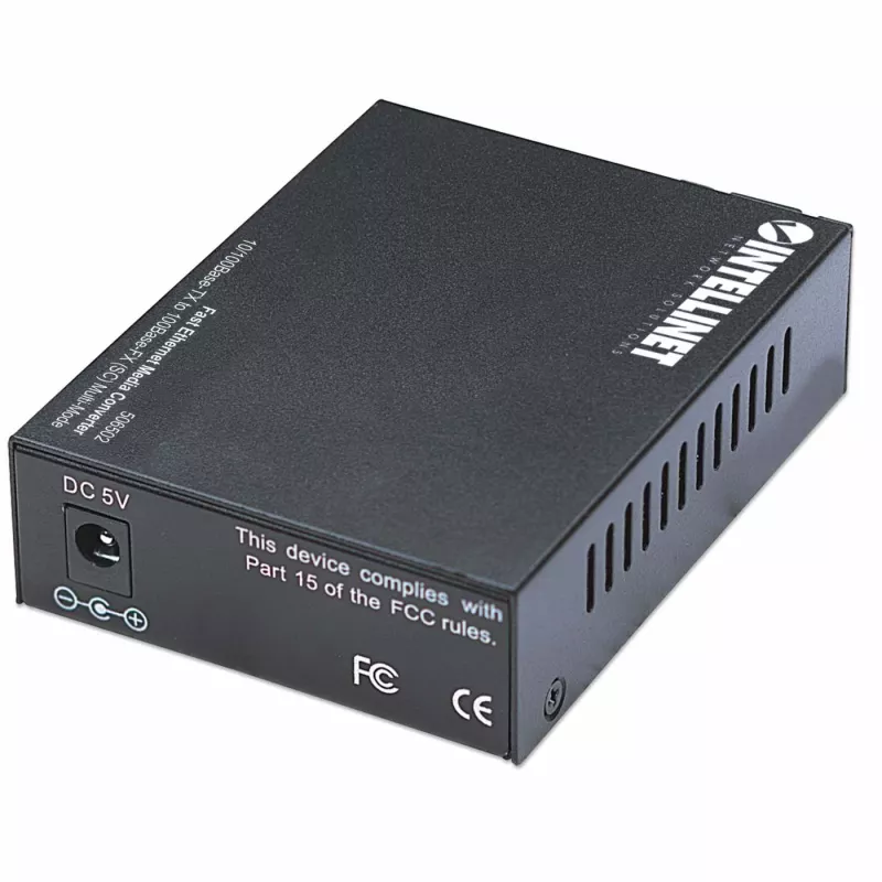 Intellinet Fast Ethernet mediakonvertor, 10/100Base-Tx na 100Base-Fx (SC) multimode, 2 km