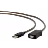 GEMBIRD aktívny predlžovací kábel USB 2.0, 10 m - čierny