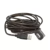 GEMBIRD aktívny predlžovací kábel USB 2.0, 10 m - čierny