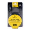 GEMBIRD aktívny predlžovací kábel USB 2.0, 10 m - čierny