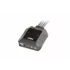 KVM switch ATEN CS22DP-AT 2-portový USB DisplayPort, 4K@30Hz, USB-A konzola, audio, 1,2 m kábel