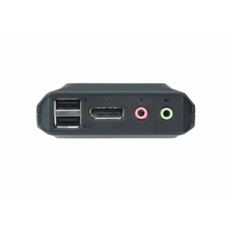 KVM switch ATEN CS22DP-AT 2-portový USB DisplayPort, 4K@30Hz, USB-A konzola, audio, 1,2 m kábel