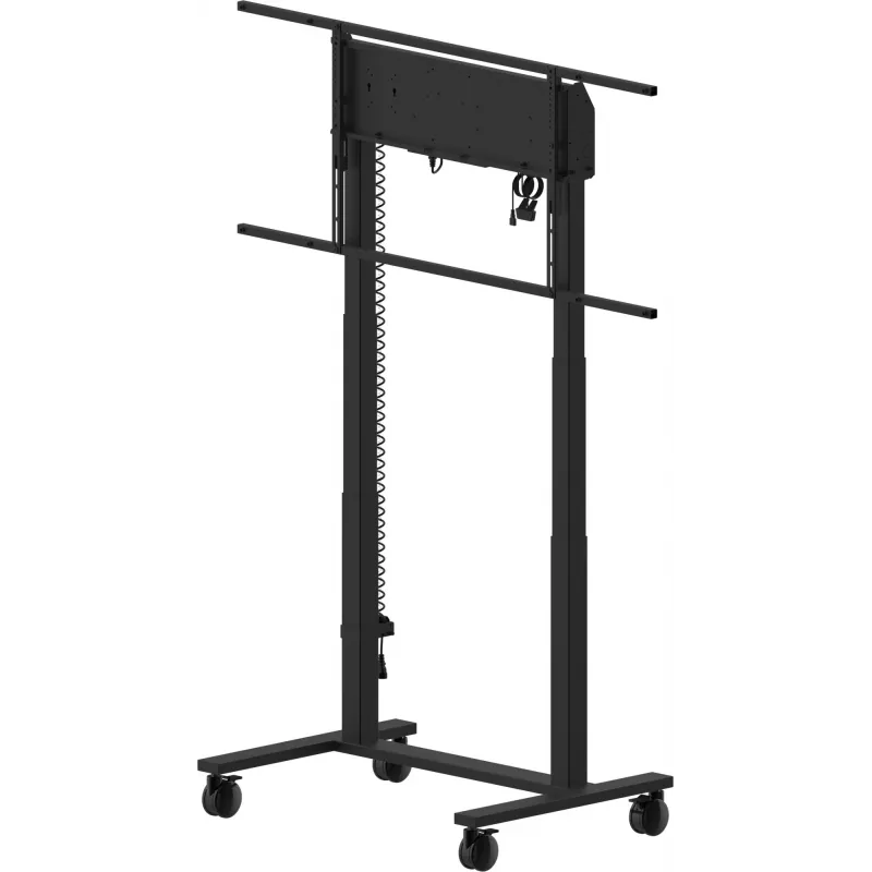 iiyama MD-CAR2031-B1 elektrický podlahový zdvihák na kolieskach pre displeje 55–105 palcov, max. 120 kg, VESA 800x600, výška 850–1800 mm, čierny