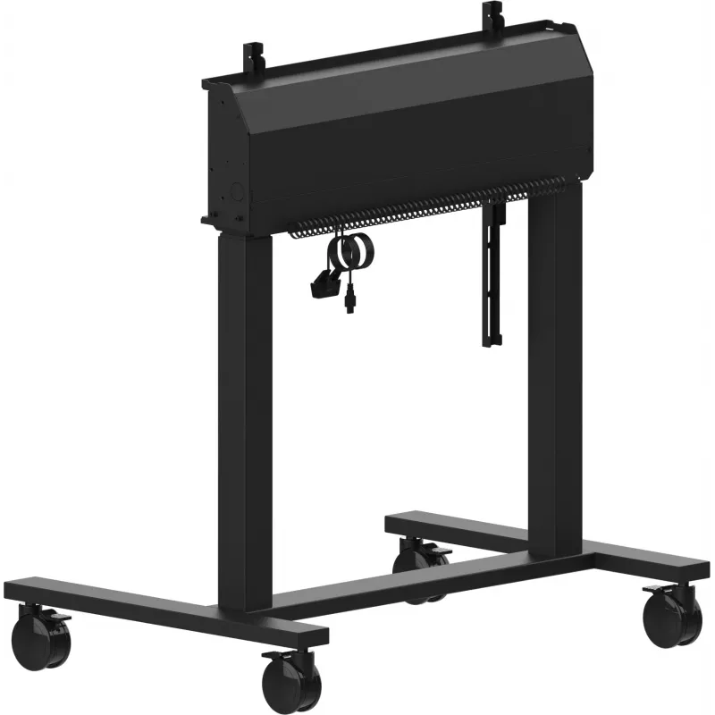 iiyama MD-CAR2031-B1 elektrický podlahový zdvihák na kolieskach pre displeje 55–105 palcov, max. 120 kg, VESA 800x600, výška 850–1800 mm, čierny