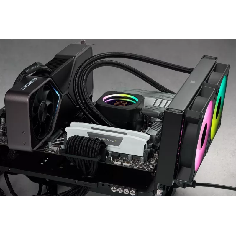 Corsair Vengeance CMK32GX5M2B6000Z30W, 32 GB, 2 x 16 GB, DDR5, 6000 MHz, 288-pin DIMM, biela
