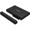 Unitek S1222A adaptér USB-C na disky M.2 NVMe a SATA 2,5/3,5-palcové s offline klonovaním, 10 Gbps, čierny