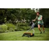 Fiskars StaySharp Max 113880 ručná vretenová kosačka, šírka kosenia 46 cm, výška kosenia 25–100 mm, čierna/oranžová
