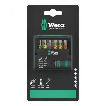 Wera 05073641001 Bit-Check 12 Wood TORX HF 1 SB sada bitov