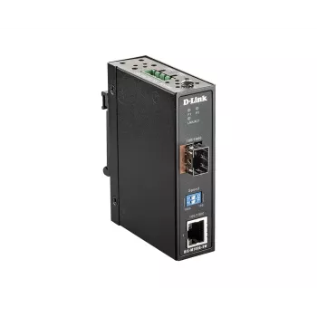 D-Link 100/1000 Mbit/s na SFP priemyselný mediálny konvertor s rozsahom prevádzky -40 až 70 °C