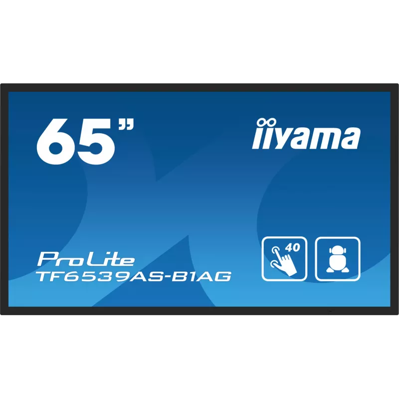 Digitálny signage plochý displej iiyama TF6539AS-B1AG 64,5 inch dotykový LED 3840 x 2160