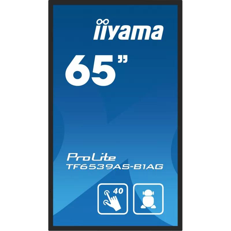 Digitálny signage plochý displej iiyama TF6539AS-B1AG 64,5 inch dotykový LED 3840 x 2160