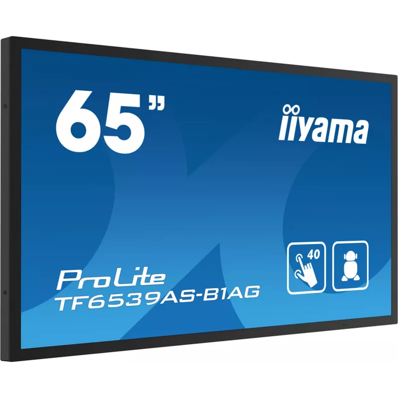 Digitálny signage plochý displej iiyama TF6539AS-B1AG 64,5 inch dotykový LED 3840 x 2160
