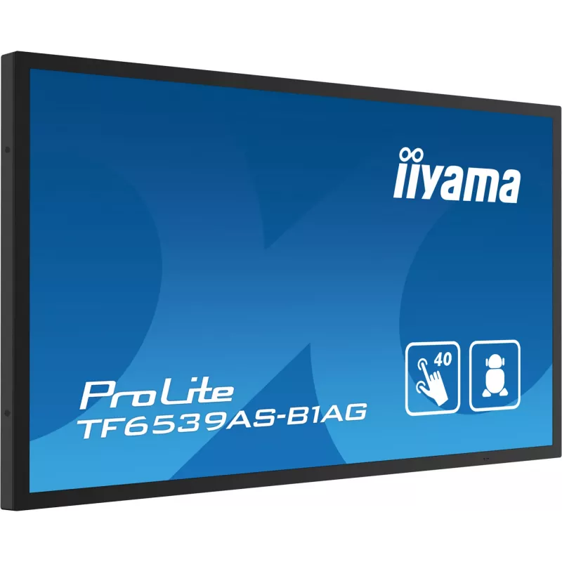 Digitálny signage plochý displej iiyama TF6539AS-B1AG 64,5 inch dotykový LED 3840 x 2160