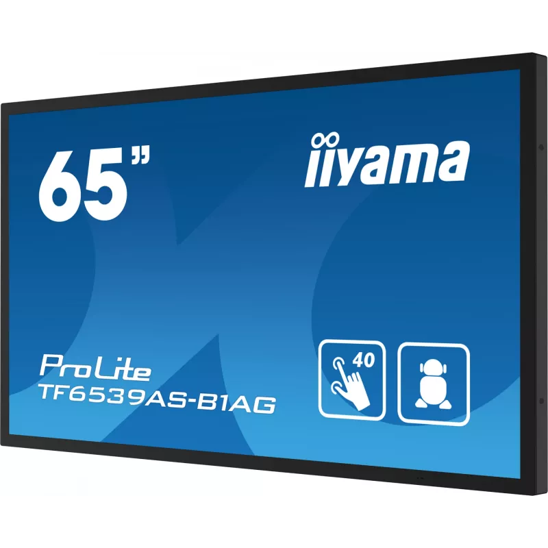 Digitálny signage plochý displej iiyama TF6539AS-B1AG 64,5 inch dotykový LED 3840 x 2160