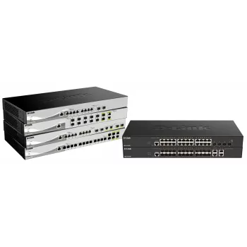 D-Link DXS-1210-16TC/E sieťový switch managed L2 10G Ethernet (100/1000/10000) sivá