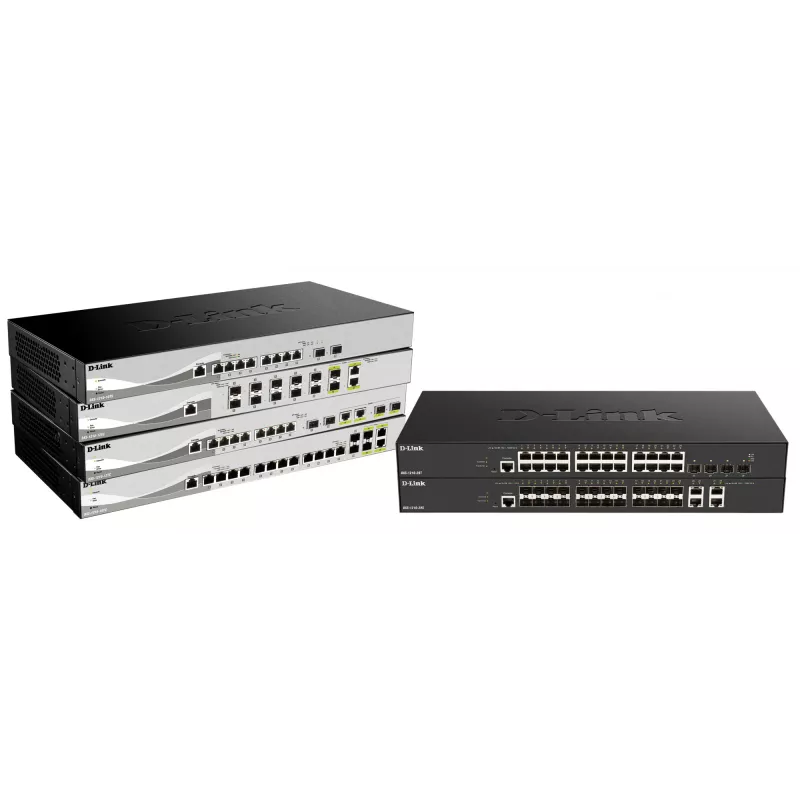 D-Link DXS-1210-16TC/E sieťový switch managed L2 10G Ethernet (100/1000/10000) sivá