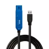 Lindy 15m USB 3.0 Active Extension Pro, 15 m, USB A, USB A, USB 3.2 Gen 1 (3.1 Gen 1), 5 Gbit/s, čierna