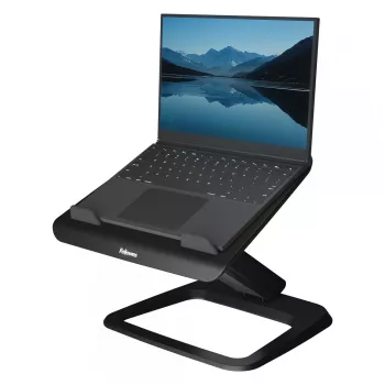 Fellowes stojan na notebook na stôl – Hana LT stojan na notebook pre domov a kanceláriu – nastaviteľný stojan na notebook s 3 výškovými nastaveniami – max. veľkosť obrazovky 19